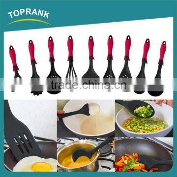 Cooking utensils nylon ladle strainer 9pcs food grade nylon kitchen utensil set