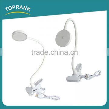 New design flexible USB rechargeable clip lamps eye protection led reading lamp