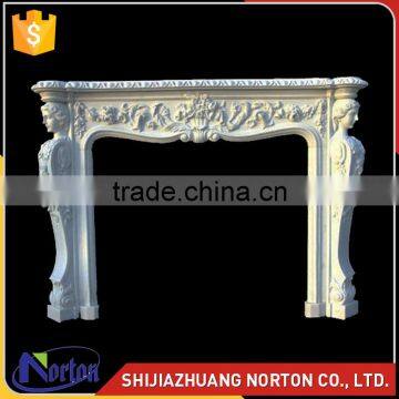 made in China large white marble fireplace for sale NTMF-F515X