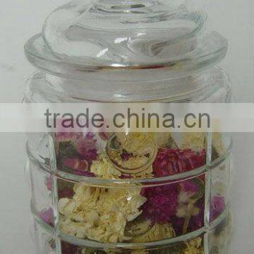 kitchen cylinder glass tea pot/storage jars