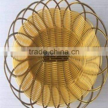 Beautiful Oval PP Plastic Rattan Basket for Fruit photo-3