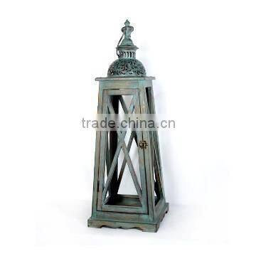 Unique Wood Candle Lantern For Garden