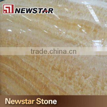 Backlit Transparent Honey Yellow Onyx Marble Tiles photo-4