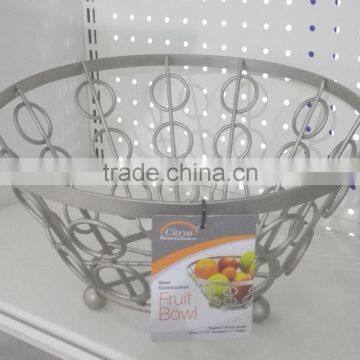High quality new modern metal fruit bowl