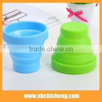 Silicone Folding Mug Cup, Food Grade Silicone Drinking Cup, Collapsible Silicone Cup photo-3