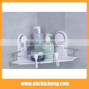 Bathroom Wall Mounted Aluminium Corner Shelf Bath Accessories Storage Holder photo-2