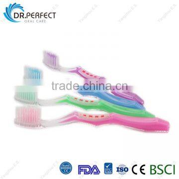 China Wholesale Toothbrush Crystal Handle PS+Rubber Dental Care Toothbrushes photo-2
