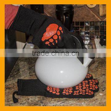 932F Extreme Temperature Heat and Flame Resistant Gloves for BBQ, Grill, Oven, Cooking, Fireplace Etc photo-5