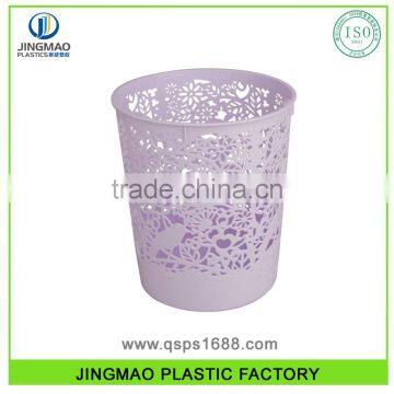 PP Semi-transparent Color Hollow Out Design Plastic Dustbin photo-3