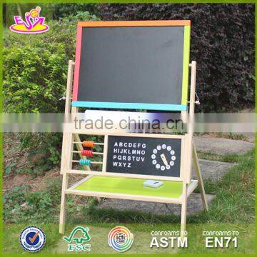 2017 New design wooden magnetic drawing board high quality wood kids drawing board best wood drawing board for toddlers W12B103