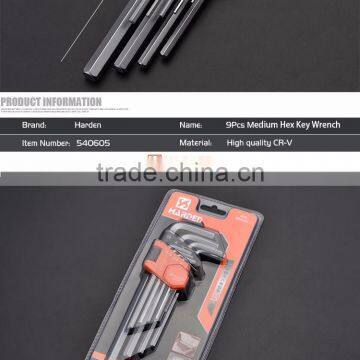 9PCS MEDIUM HEX KEY WRENCH