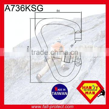 25KN Screw Lock Rock Mountain Climbing Aluminum Carabiner With HMS Type photo-2