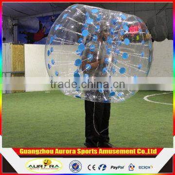 Factory supply inflatable human bubble ball colored dots inflatable soccer bubble ball inflatable bumper ball