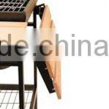 Chimney BBQ / BBQ Grill / Smoker BBQ Deluxe Charcoal BBQ Grill With Trolley photo-4