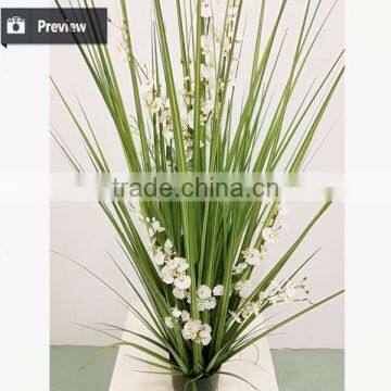 110 / 140 / 170cm Artificial Grass Potted Onion Grass With Orchid Flowers for Indoor Decoration Pots Plant photo-2