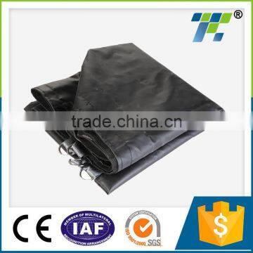 Black Heavey Duty Waterproof Truck Trailer Pvc Tarpaulin Custom Vinyl Tarps photo-2