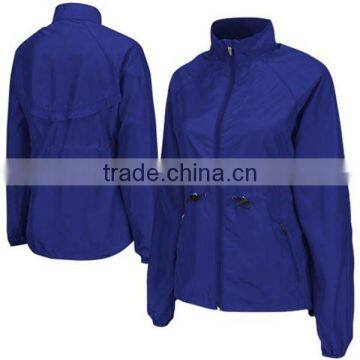 Blue college jacket for women