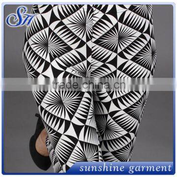 Wholesale 92% Polyester 8% Spandex Printed Tight Leggings 2017 photo-3