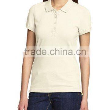 Women's Blank Polo With Cotton & Polyester Blend for Hot Sale on photo-3