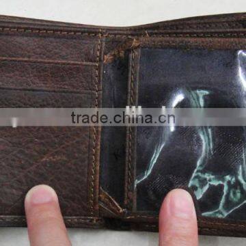 Fashion China Factory Men Cowhide Skin Real Leather Designer Wallet photo-4
