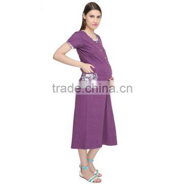 Comfortable Formal Pregnant Women Wear Dress Fashion Maternity Dresses photo-2