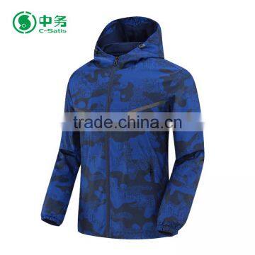 Fashion Design Lightweight 100% Polyester Outdoor Camo Running Sports Jacket for Men photo-2