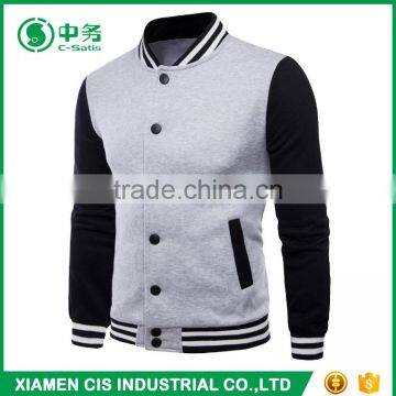 New Pattern Custom Logo Sailor Collar Couple Unisex Cotton Fleece Varsity Jacket photo-4