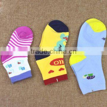 Wholesale fancy baby socks manufacture kids short tube socks for 0 ~ 8 years