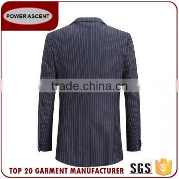 Custom Design New Style Men Suit And Low Price Stripped Arrow Lapel 2 Button Formal Suits photo-2
