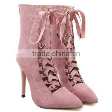 Zm11651a 2017 New Arrivals Fashion High Heel Boots for Women Bandage Shoes photo-5