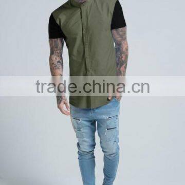 New Arrival Shirts for Men Contrast Shirts Casual Fit Shirts for Custom photo-2