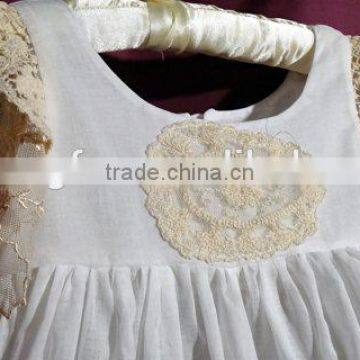 Long Sleeved Vintage Lace Trimmed Tea Length Dress Gown Girls Christmas Satin Nightgown photo-4