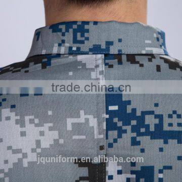 Juqian 2016 Hot Blue Unisex Workwear Mens Military Camouflage Garment Safe Protection Security Guard Uniforms Wholesale photo-5