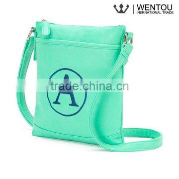 Preppy Style Girls Monogrammed Shoulder Long Strap Bag photo-5