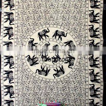 Tapestry Wall Art Hippie Tapestry Mandala Tapestry Black & White photo-5