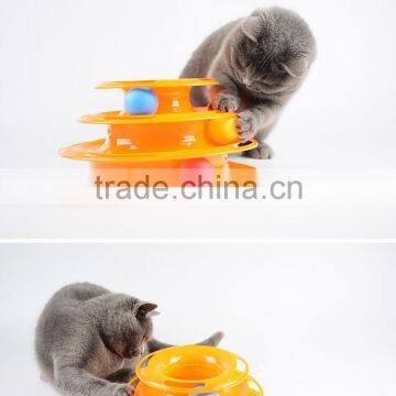 Whosale Crazy Cat Toy Three-Layer Turntable Cat Cat Ball photo-3