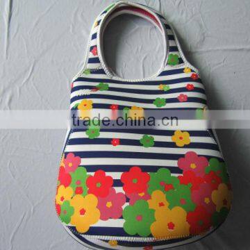 GR-W0081 full printing neoprene shopping tote bag