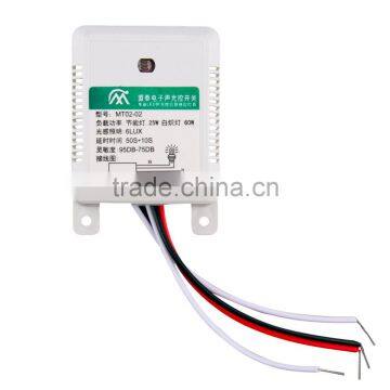 1pcs Hot Worldwide MT02-02 95DB-75DB Intelligent Auto On Off Light Sound Voice Sensor Switch Time Delay AC 160-250V Hot Search photo-2