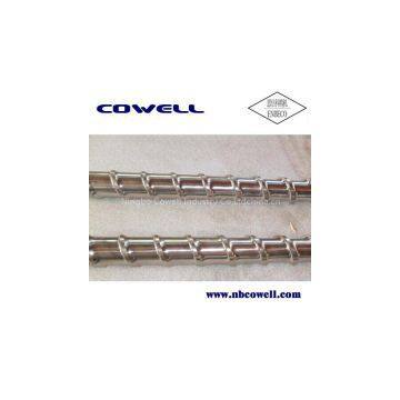 Extrusion screw and barrel