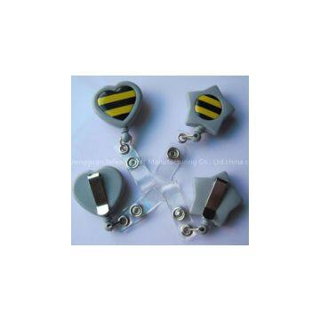 Badge Reel Type Fashion Plastic Retractable id Card Holder Lanyard Badge Holder Yoyo Pull Badgereel photo-3
