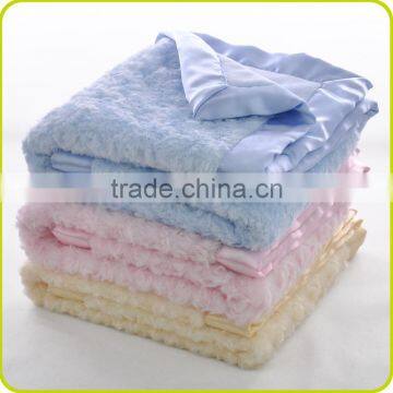 Softtextile Knit 100% Polyester Microfibre Fleece Personalized Baby Blankets