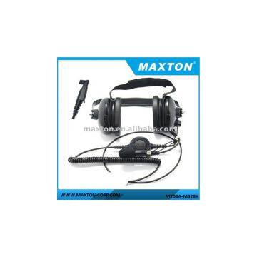 Aviation headset for Motorola GP328PLUS walkie talkie