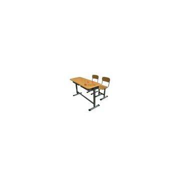 sell school furniture (student desk and chair)FT-0603 Adjustable Double Student Desk&Chair