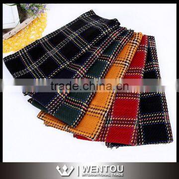 Fashion Soft Tartan Blanket Scarf