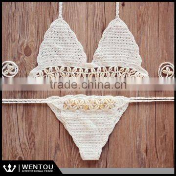 Wholesale Summer Sea Shell Crochet Bikini photo-2