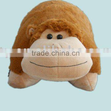 18" 14" 11" custom animal shaped pillow monkey