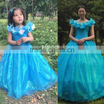 2015 new arrival brand cosplay cinderella flower girl dresses M5042003