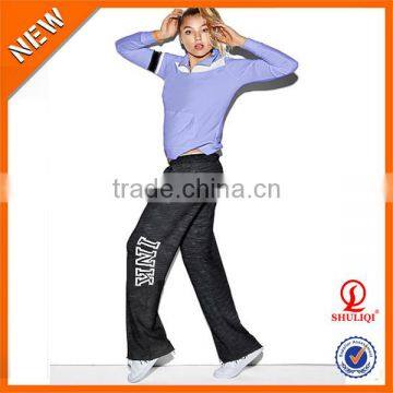 Fitness custom cotton lycra yoga pants comfortable sexy youth sports women's pants