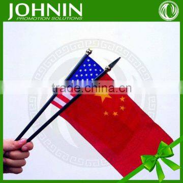 Promotional Plastic sticker printed polyester custom design Supporter flag