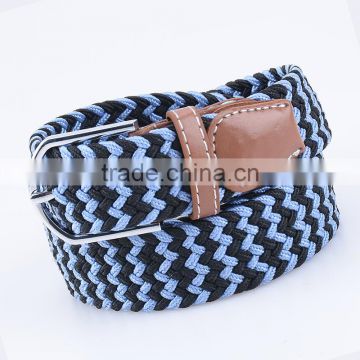 Colorful Casual Woven Stretch Women Men Braided Elastic Belt